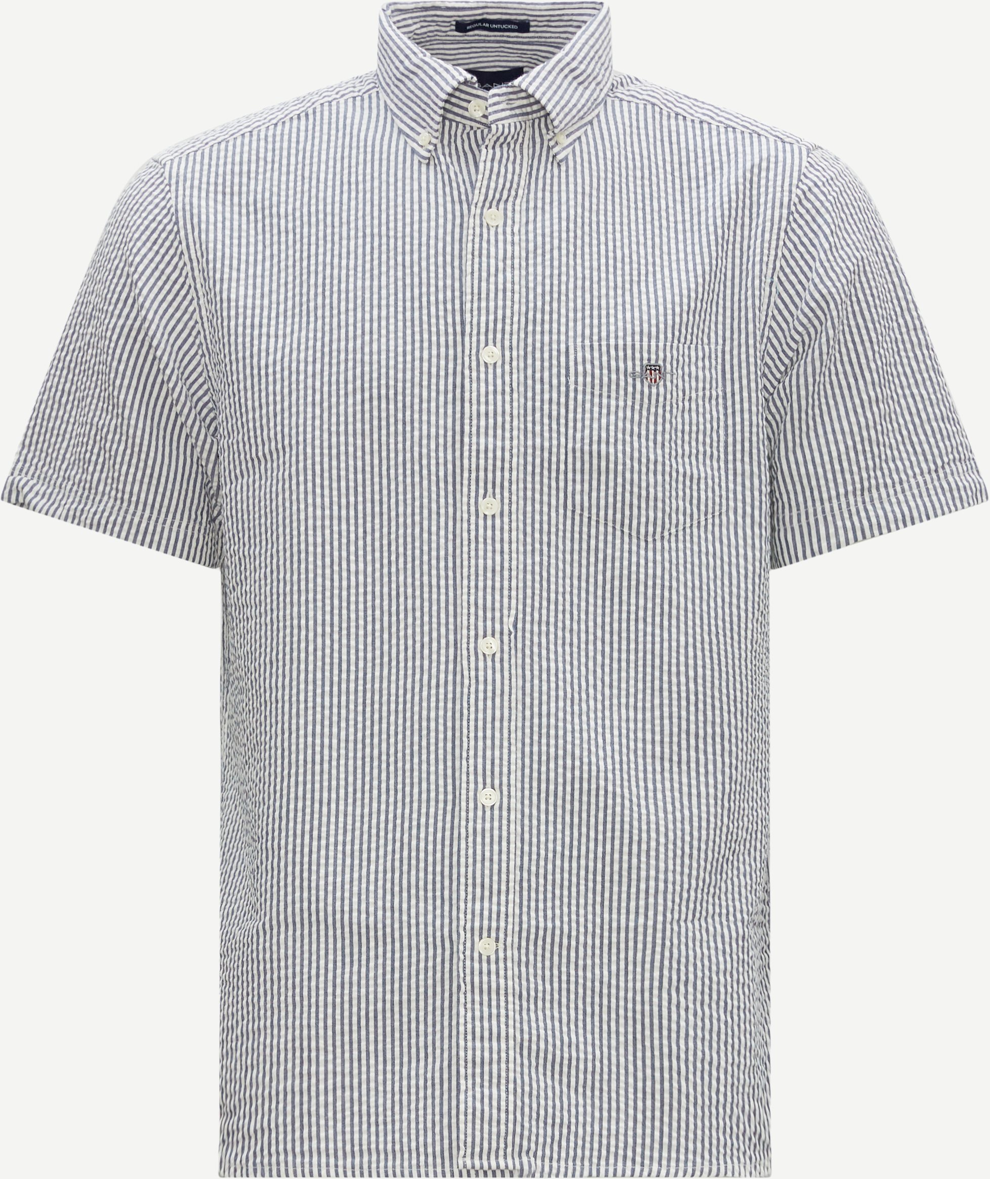 Gant Short-sleeved shirts REG UT SEERSUCKER SS SHIRT 3230190 Blue